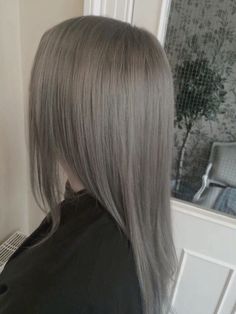 Grayish Hair Color, Light Ash Grey Hair, Deep Ash Grey Hair, Brownish Grey Hair, Silvery Brown Hair, Milk Tea Grey Hair, Grey Hair Asian, Light Ash Hair, Grey Ash Hair