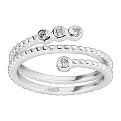 PRICES MAY VARY. Shine like the stars in this spiral ring. White cubic zirconia accents dot the ends of this open wrap ring, textured for added detail. Wear it on its own or layer it with other Silpada rings for a look that's unexpected and unforgettable. Piece comes with a “.925” sterling silver stamp as a symbol of guaranteed product quality. Sterling silver, cubic zirconia Ring face measures 3/8 inches in width .925 sterling silver quality stamp Shine like the stars in this spiral ring. White Shine Like The Stars, Spiral Ring, Silpada Jewelry, Wrap Ring, Cubic Zirconia Rings, Interstellar, Fine Rings, Wrap Rings, Womens Jewelry Rings