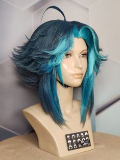 This wigs is MADE TO ORDER! Production time 6-8 weeks. We will discuss the details, then I order materials, make a wig and at the end send you a photo of the result. We will discuss the details, I make a wig style and at the end I'll send you a photo of the result. To make a high quality wig you should make several measurements according to a special scheme. Complect with this wig includes a cap. SHIPPING - Free standart shipping/It takes 14-25 business days on standart shiping. If you need your Xiao Wig Styling, Xiao Wig, Princess Jasmine Wig, Jasmine Wig, Genshin Xiao, Make A Wig, Darkwing Duck, Wig Styling, Cosplay Hair