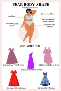 Party Dress Style Guide for Pear Body Shape Pear Shaped Women, Pear Body, Pear Body Shape, Style Guide, Body Shape, Pear Shape, Pear Shaped, Pear, Party Dress