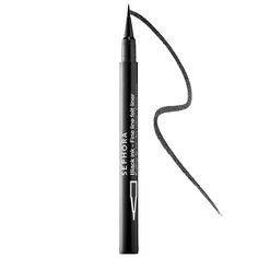 What it is: A waterproof, ultra-black, ultra-thin felt tip eyeliner. Create a precise, long-lasting line in just one smooth stroke.What Else You Need to Know: Waterproof eyeliner lasts up to 12 hours. Ultra-thin felt tip to create a tight line that adds definition to your eyes. Use alone for a fine line or to add more definition to a smoky eye.Size:.17OZ Gender: female. Age Group: adult. Good Makeup Products, Felt Eyeliner, Uber Black, Eyelash Extensions Tips, Eyeliner Shapes, Felt Tip Eyeliner, Shameless Dr, Good Makeup, Cheap Stuff