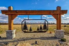 the entrance to meadow pines state park