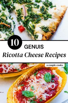 the top ten genius recipe for ricotta cheese pizzas with spinach and other toppings