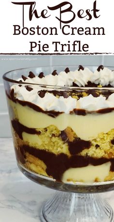 the best boston cream pie trifle