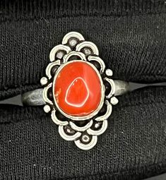 Red Gemstone Ring ,Coral Ring, Coral Nepali Jewelry , Genuine Coral, Oxidized German Silver Ring, Gemstone adjustable Ring, Engagement ring About Item: Materiel: German Silver Stone : Natural Coral Weight : 18 Cart Approx. Ring Size :-Adjustable (Note:- We Make All Ring Size Which You Want In Same Design.) Payment policy We accept the payment via PayPal only. Shipping policy We Ship the item as per our shipping policy once we receive the payment. We understand that getting your items quickly is Coral Stone Ring Design For Women, Unique Red Coral Jewelry With Natural Stones, Southwestern Red Multi-stone Ring, Coral Stone Ring, Red Coral Stone Ring, Nepali Jewelry, Red Gemstone Ring, Red Coral Earrings, Necklace Set Indian