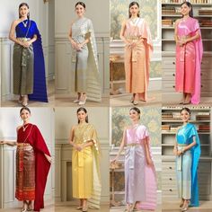 Our beautiful traditional Thai outfits are perfect for weddings, cultural events, Songkran festivals, or any occasion.  They are exclusively handmade with premium Thai silk & handwoven fabric. This set includes: 1 Free Size Silk Sabai Top 1 Free Size Patterned Skirt (can be worn with safety pins or hooks) 1 Set of hooks   This set does not include jewelry or accessories, they are available separately in our store. -- Check out our YouTube videos on how to wear your Thai dress: www.youtube.com/watch?v=jndYR-WrOuE www.youtube.com/watch?v=Eki5aUTxBBI&t=28s -- ชุดไทย, Thai attire, Thai costume, traditional Thailand clothing, that outfit, traditional Thai outfit, traditional Thai clothing, chut Thai, Thai wedding attire, Thai wedding dress, Thai traditional dress, Cambodian dress, Khmer dress, Khmer Traditional Dress Wedding Attire, Thai Outfits, Thailand Outfit, Thailand Dress, Cambodian Dress, Traditional Thai Clothing, Thai Wedding Dress, Thai Clothes, Thai Traditional Dress