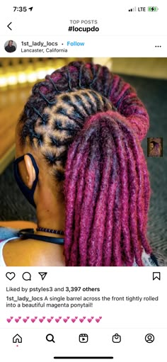 Color For Dreadlocks, Locks Styles For Women Dread Up Do, Loc Styles With Ponytail, Dreads Styles For Women Ponytail, Deadlock Hair Hairstyles, Dreadlock Ponytail Hairstyles Women, Latest Dreadlocks Styles Black Women, Loc Styles For Work, Latest Dreadlocks Styles 2023