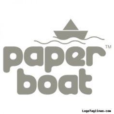 the logo for paper boat is shown