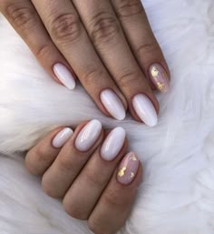 Milky Nails, Plaid Nails, Gold Nail, White Nail Designs, Foil Nails, Neutral Nails, Elegant Nails, Classy Nails