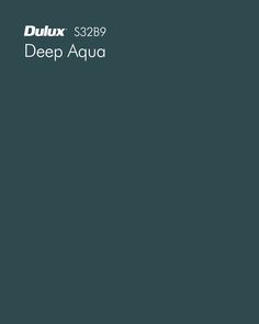 the deep aqua logo is displayed on a dark green background with white lettering that reads dulux 5299 deep aqua