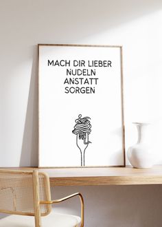 a poster with the words machh dir lieber nueden anstatt soren