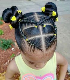 Kiddie Hairstyles, Baby Hairstyle, Band Hairstyles, Black Baby Girl Hairstyles, Baby Girl Hairstyles Curly, Daughter Hairstyles, Rubber Band Hairstyles, Cute Toddler Hairstyles, Easy Little Girl Hairstyles