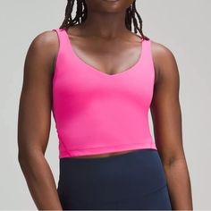 Align Tank Top, Align Tank, Lululemon Align Tank, Tank Crop Top, Running Tanks, Running Tank Tops, Lululemon Tops, Pink Tank