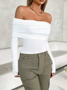 One Shoulder Top, Y2k Clothes, Women Street, Knitted Top, Solid Clothes, One Shoulder Tops, Everyday Dresses, Trendy Tshirts, Women's Casual