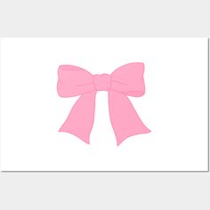 a pink bow on a white background