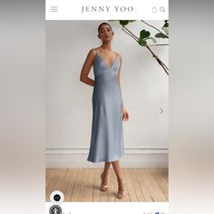 Jenny Yoo Chambray Dress - Worn Once Jenny Yoo, Bridesmaid Dress Sizes, Chambray Dress, Bellini, Wearing Dress, Bridesmaid Dress, Chambray, Color Blue, Bridesmaid Dresses