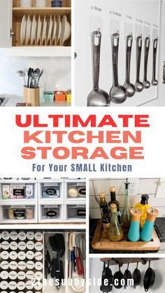 Stop letting small kitchen organization intimidate you! Try these simple small kitchen organization hacks from top bloggers, and soon your small kitchen will be more efficient for cooking & entertaining. Visit our blog for kitchen organization ideas from pots and pans to spices, organize it all and implement in your home today! The best small kitchen organization ideas. Get an organized kitchen today with the best storage ideas.