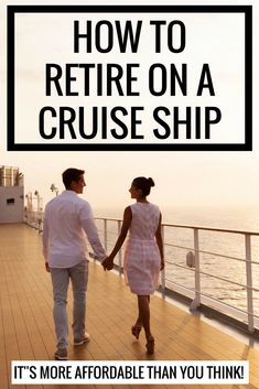 a man and woman holding hands walking on a cruise ship with the caption how to return on a cruise ship it's more comfortable than you think