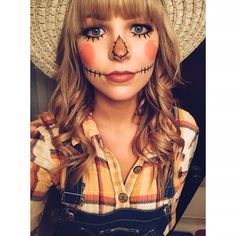 Mardi Gras Makeup, Make Up Diy, Scarecrow Makeup, Halloween Make-up Looks, Creepy Makeup, Cute Halloween Makeup, Halloween Makeup Diy