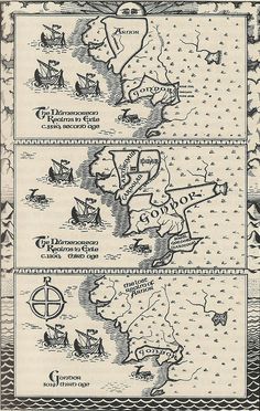 an old map shows the locations of ships and other places in which they are located