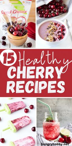 healthy cherry recipes that are easy to make and delicious