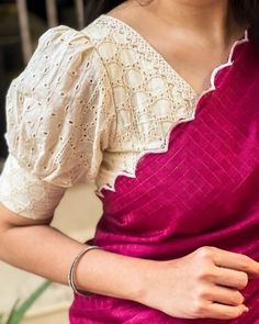 White Blouse Designs, Indian Blouse Designs, Saree Jackets, Cotton Saree Blouse Designs, Simple Saree Designs