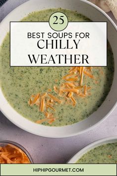 bowl of broccoli and cheddar soup Comforting Soup, Delicious Soup Recipes, Hearty Stews, Recipes To Make, Warming Up, Delicious Soup, Winter Season