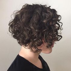 65 Different Versions of Curly Bob Hairstyle Hairstyles For Curly Hair Short, Blonde Balayage Bob, Brunette Bob, Curly Hair Short, Stacked Bob Haircut, Curly Hair Photos, Wavy Bob Hairstyles, Short Curly Haircuts, Short Curly Bob