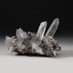 From Qiang Gi Dong, Hunan, China. Superb specimen of bright metallic arsenopyrite crystals intergrown with crystals of sharp fully terminated transparent quartz. 2.1 lbs, 5 x 4 x 3 inches Hunan China, Pyramid Candle, Fossil Bones, Crystal Formations, Diamonds And Gold, Rose Gold Earrings, Heart Jewelry, Silver Rose Gold