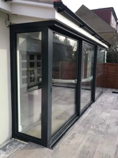 an image of a patio with sliding glass doors