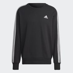 Adidas Sweatshirt Mens, Camisa Adidas, Striped Sweatshirts, Adidas Sweatshirt, Adidas Hoodie, Adidas Sportswear, Mens Essentials, Mens Sportswear