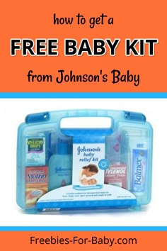 an ad for johnson's baby relief kit with the words, get your own