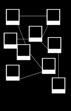 a black and white diagram with squares on it