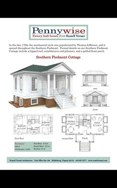 the pennywisee floor plan is shown