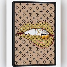 an image of a louis vuitton bag with buttons in it's mouth