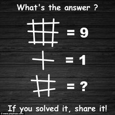 a black and white photo with the words, what's the answer? if you solve