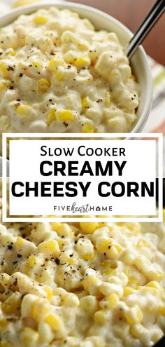 this slow cooker creamy cheesy corn is the perfect side dish for any meal