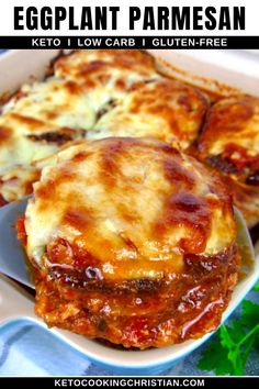 eggplant parmesan keto low carb gluten - free