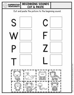 the beginning sounds worksheet for preschool to practice letter recognition and handwriting workbook