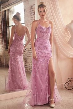 Corset sequin fitted gown. THIS ITEM IS FINAL SALE! CD0220 Pink Dresses Elegant, Prom Dress Inspiration Sparkle, Semi Prom Dresses, Cowboy Prom, Cabaret Dress, Pretty In Pink Fashion, Shimmery Dresses, Crystal Dresses, Cinderella Prom