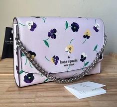 Space Flowers, Cross Shoulder Bags, Purple Purse, Large Crossbody Bags, Cute Wallets, Brown Crossbody Bag, Girly Bags, Glitter Gifts, Kate Spade Bag Crossbody