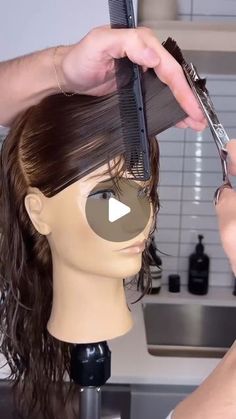 Shag Inverted Bob, V Long Haircut, Over Directed Layers Hair, 2024 Layered Haircut, Fuller Bangs, How To Cut A Shag Haircut At Home, How To Style Shag Haircut, Brunette Shag Haircut, How To Style A Shag Haircut Tutorial