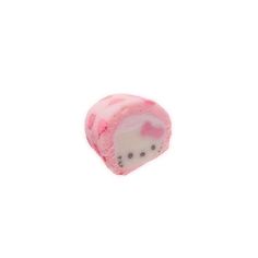 a close up of a candy with hello kitty on it