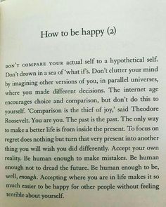 an open book with the words how to be happy on it