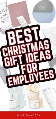 The BEST Christmas Gift Ideas for Employees! Team Member Christmas Gifts, Stocking Stuffers For Work Employees, Team Gifts Work Christmas, Gift Ideas For Staff Christmas, Christmas Gifts For Employees From Boss, Employee Christmas Gifts From Boss, Employee Holiday Gift Ideas