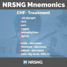 a poster with the words nursing mnemonics on it