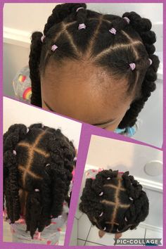 Elastic Hairstyles For Kids, Styles For School, Black Baby Girl Hairstyles, Baby Girl Hairstyles Curly, Daughter Hairstyles, Childrens Hairstyles, Hair Cuff, Cute Toddler Hairstyles, Kid Hairstyles