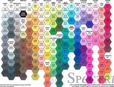 the color chart for different types of paint colors and their names are shown in this image