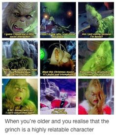 an image of grinch and other characters from the grinch movie with caption