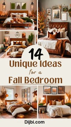 Fall Decor Ideas For The Home Bedroom, Fall Bedding Bedrooms, Autumn Bedroom Ideas, Fall Bedroom Decor Cozy, Cozy Autumn Bedroom, Fall Bedroom Aesthetic, Autumn Bedroom Decor, Autumn Bedroom